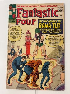 Fantastic Four # 19 FN Marvel Comic Book Silver Age Thing Dr. Doom KANG 7 LD2