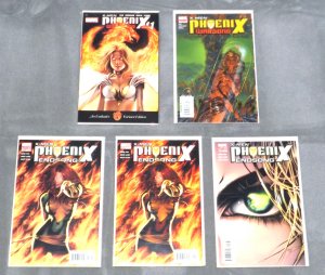 X-MEN PHOENIX ENDSONG WARSONG Variant Cover Lot NM 5 Issues 2005 MCU Marvel
