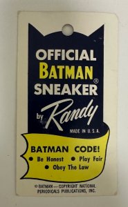 Vintage 1966 Randy BATMAN Sneaker Shoes Complete MIB With Ring & Inserts! RARE!
