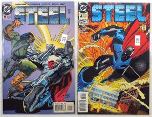 Steel Lot of 2 #2, 3 (1994) DC Comics 1st Print Comic Books