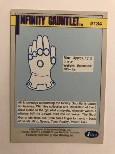 INFINITY GAUNTLET #134 : Marvel Universe 1991 Series 2 card; Impel, NM/M Thanos