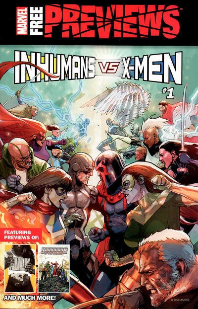 Marvel Free Previews 2016 #3 FN ; Marvel | Inhumans vs X-Men