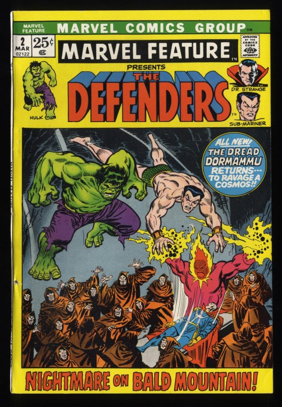 Marvel Feature #2 VF- 7.5 Comics 2nd Defenders!