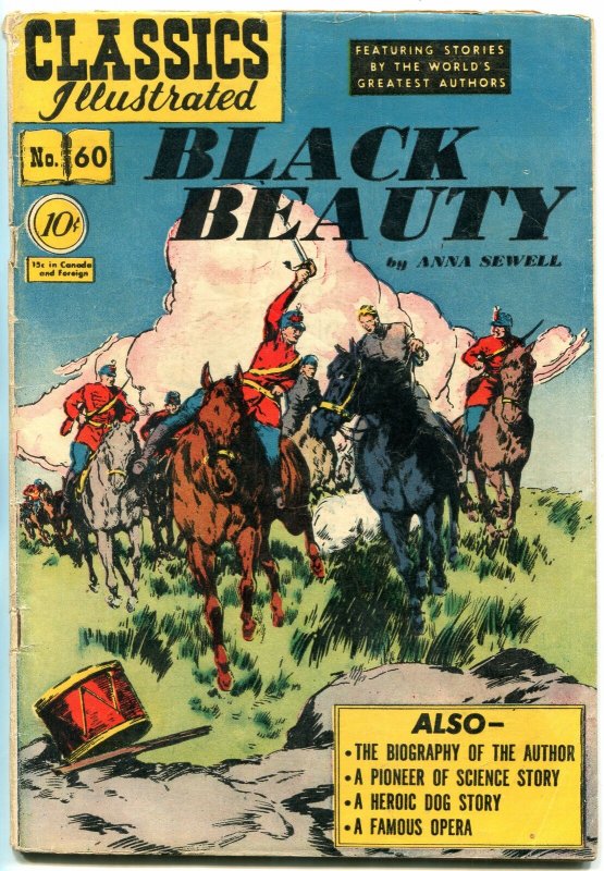 Classics Illustrated #60 HRN 62- Black Beauty EGYPTIAN COLLECTION