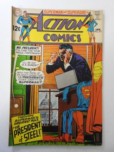 Action Comics #371 (1969) VG Condition moisture stain