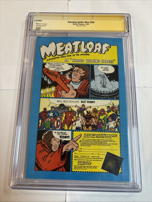 The Amazing Spider-Man (1987) # 294 (CGC 9.8 SS) Sketch Mcleod  • Mark Jewelers