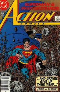 Action Comics #585 (Newsstand) FN ; DC | Superman John Byrne Phantom Stranger