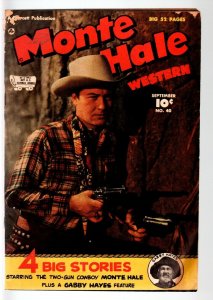 MONTE HALE COMICS #40-1949-B WESTERN MOVIE COMIC BOOK-PHOTO COVER-FAWCETT P VG-