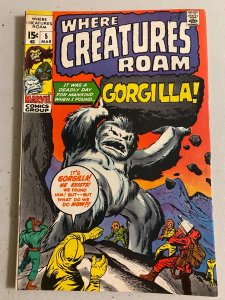 Where Creatures Roam #5 Marvel (6.0 FN) (1971)