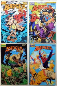 Badger Lot of 4 #6, 12, 15, 24 (1985) First Comics 1st Print Comic Books