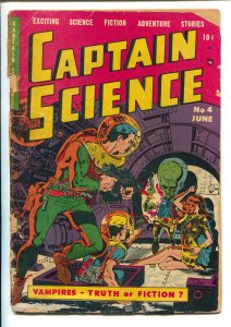 Captain Science #4 1951-Youthful-Wally Wood-Joe Orlando-Vampire text feature-...