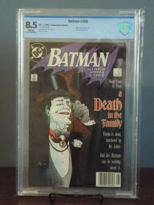 Batman #426, #427, #428, #429 CBCS 6.0 - 8.5 Not CGC, A Death In The Family