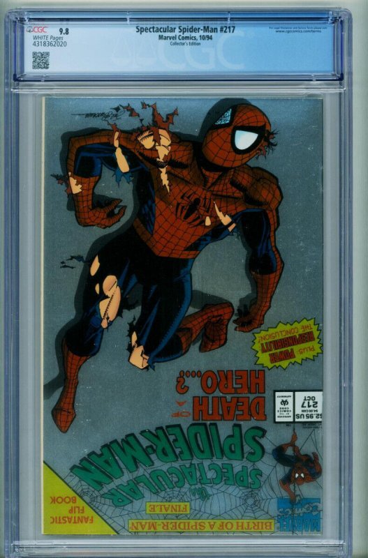 SPECTACULAR SPIDER-MAN #217 CGC 9.8-MARVEL-comic book 4318362020