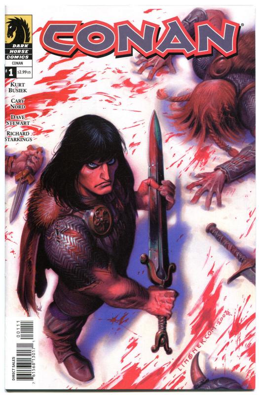 CONAN #1, NM+, Joseph Linsner, Dark Horse, Blood, 2004, more in store