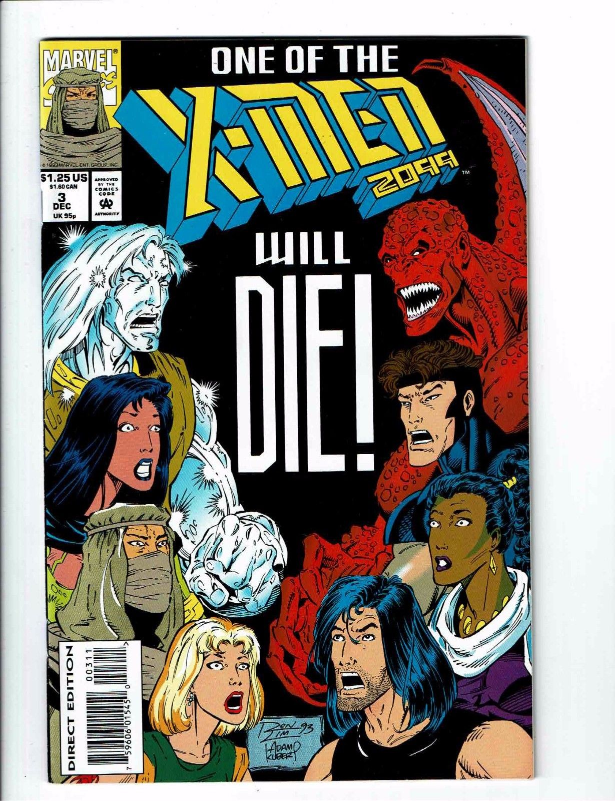 Lot Of 4 X-Men 2099 Marvel Comic Books # 3 5 8 9 Wolverine Gambit