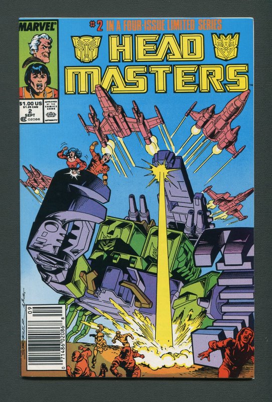 Transformers Headmaster #2  / 9.2 NM-  Newsstand  September 1987