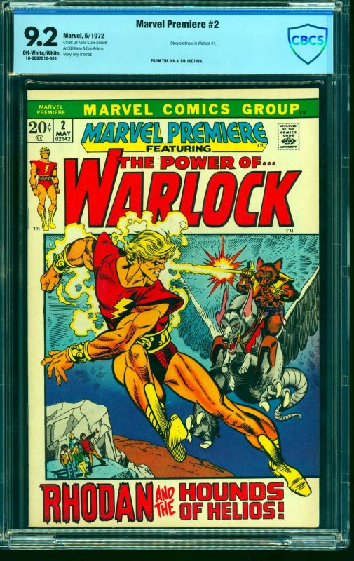 Marvel Premiere #2 CBCS NM- 9.2 Off White to White Comics