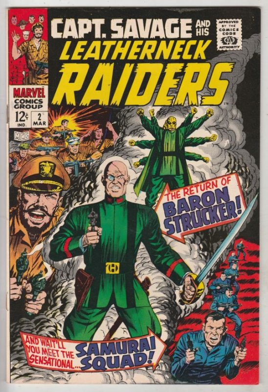 Captain Savage and His Leatherneck Raiders #2 (Mar-68) NM- High-Grade Captain...