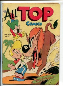 All Top Comics #4 1946-Fox-Cosmo Cat sci-fi story-horror cover-Violent humor-...