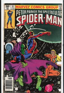 The Spectacular Spider-Man #51 Newsstand Edition (1981) Spider-Man