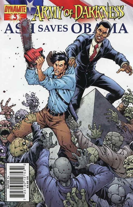 Army of Darkness: Ash Saves Obama #3A VF; Dynamite | save on shipping - details