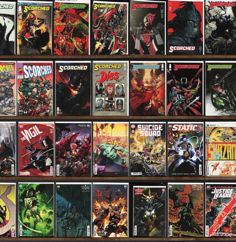 Huge Lot 130+ Comics with The Scorched, Nocterra, Green Lantern & More!