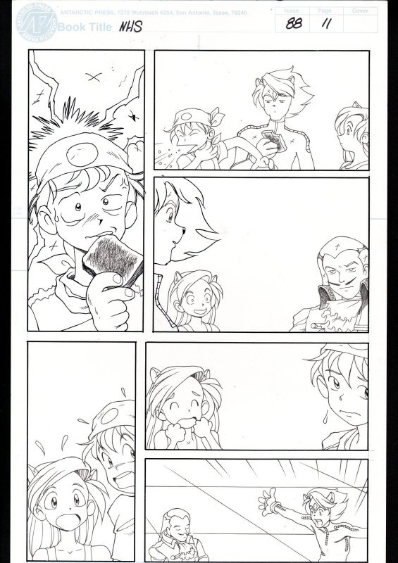 Ninja High School #88 Page 11 Original Comic Book Art -Ben Dunn