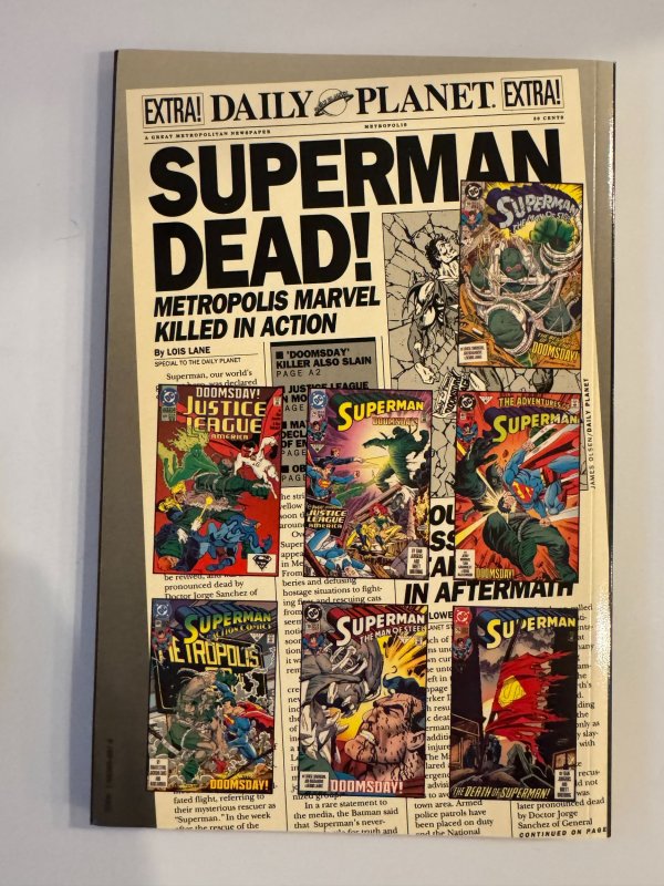 THE DEATH SUPERMAN TPB 1993 DC COMICS 2ND PRINT  DOOMSDAY