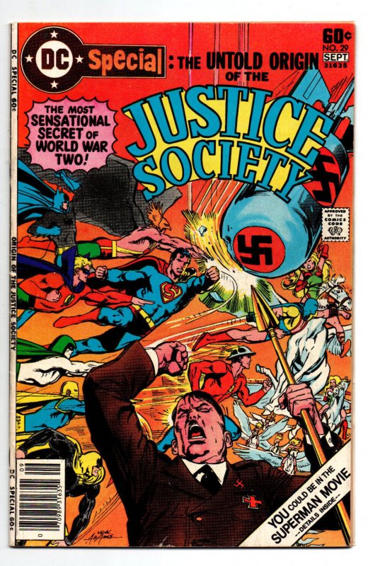 DC Special #29 newsstand - Hitler - origin Justice Society - Neal Adams - (-VF)