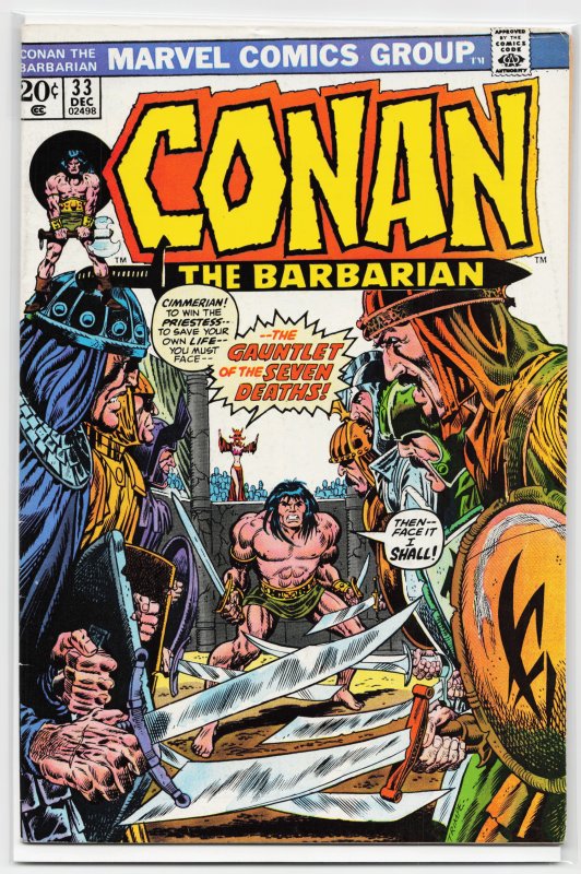Conan the Barbarian #33 (1973) Conan