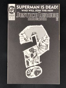 Justice League America #71 Question Mark Cover (1993)