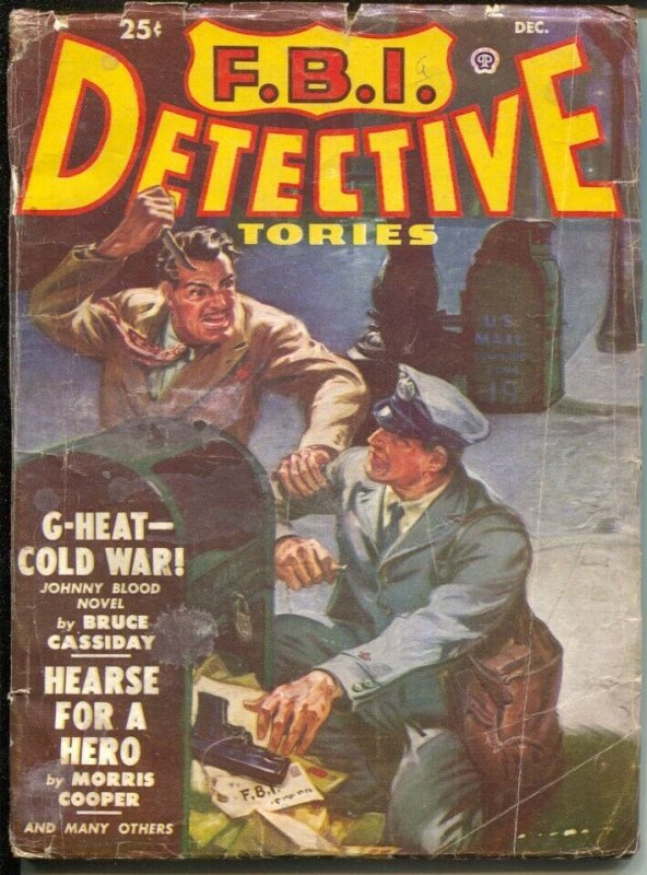 F.B.I. Detective Stories 12/1950-unusual Norman Saunders cover-Johnny Blood a...