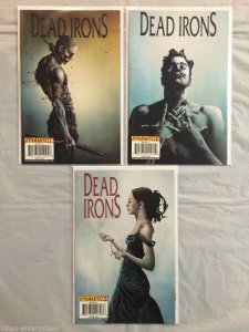 Dead Irons #1-3 Comic Book Set Dynamite 2009