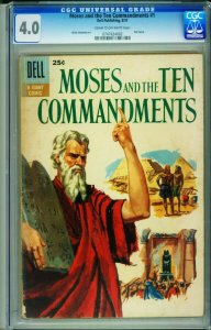 MOSES AND THE TEN COMMANDMENTS #1 1957-CGC 4.0 DELL 0747424002 