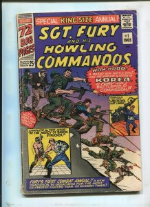 SGT. FURY ANNUAL #1 - COMISSION IN KOREA! - (4.0) 1965