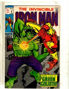 Iron Man # 9 FN Marvel Comic Book Avengers Hulk Thor Captain America J462
