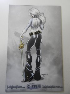 Lady Death Gallery #1 White Turnaround Edition / Front NM Cond! Signed W/ COA!