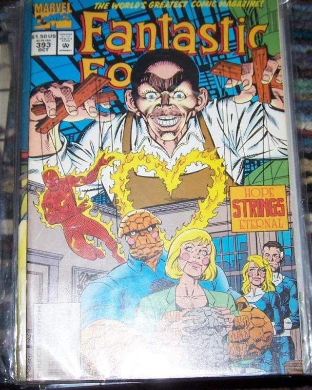 FANTASTIC FOUR  #393  1995 Marvel   puppet master ALACIA THING 