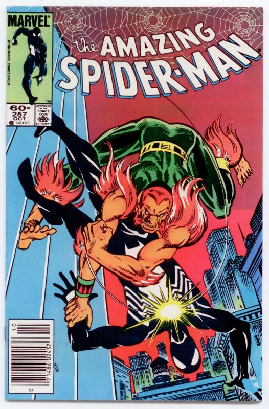 Amazing Spider-Man #257 VERY HIGH GRADE  Black Cat, 2nd Puma; cameos of the Rose