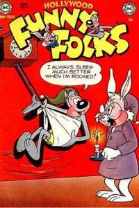 Hollywood Funny Folks #42 FAIR ; DC | low grade comic January 1952 rabbits