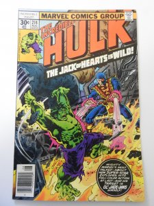 The Incredible Hulk #214 (1977) FN/VF Condition!