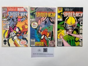 3 Web Of Spiderman Marvel Comic Books # 15 16 17 Defenders Hulk Thor 78 SM10