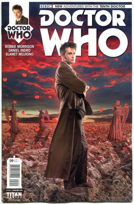 DOCTOR WHO #9 B, NM, 10th, Tardis, 2014, Titan, 1st, more DW in store, Sci-fi
