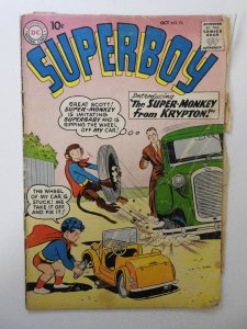 Superboy #76 (1959) GD- Condition see description
