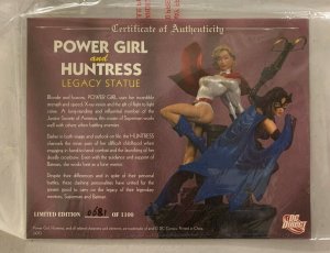 Power Girl and Huntress Legacy Statue Limited Edition See Description