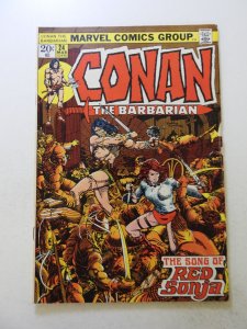 Conan the Barbarian #24 (1973) 1st full appearance of Red Sonja VF- condition