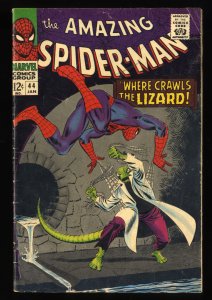 Amazing Spider-Man #44 VG+ 4.5 2nd Lizard!