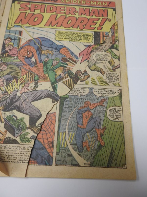 The Amazing Spider-Man #50 (1967) PR Condition see desc
