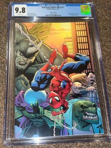 Amazing Spider-Man 1 (2018), Ottley 1:200 Virgin Variant Cover, Graded 9.8