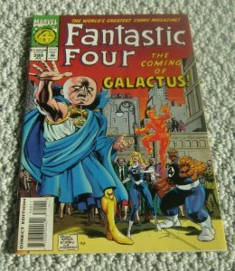 Fantastic Four #390 VF/NM WP Coming of Galactus Homage Cover Silver Surfer Comic